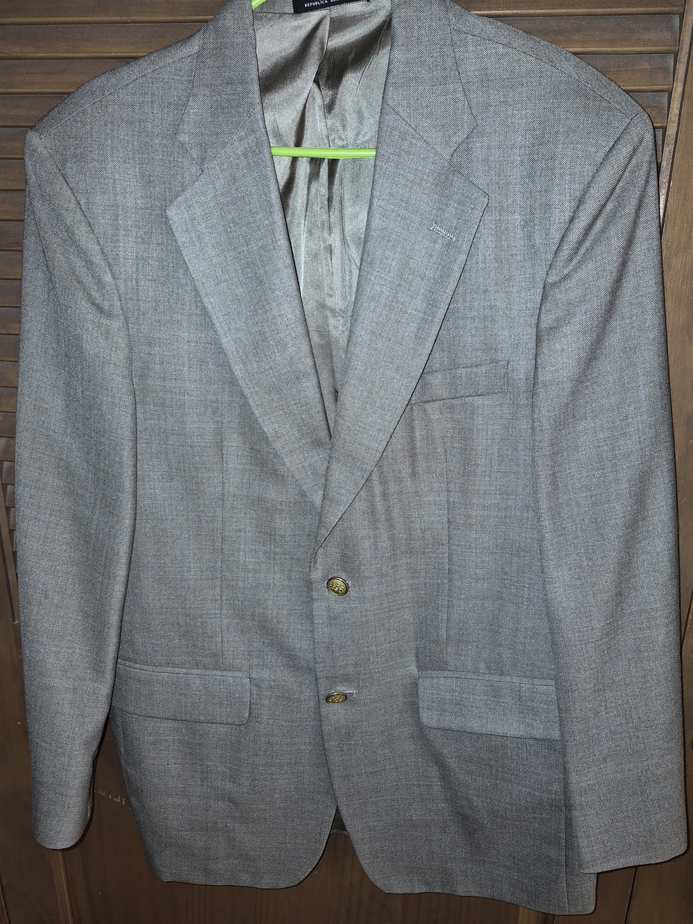 Roundtree & Yorke Light Gray Sport Coat - Two-Button Blazer